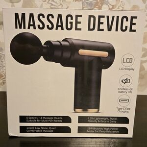 Deep tissue muscle massage gun 6 Speed Lcd Screen 4 Massage Heads
